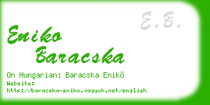 eniko baracska business card